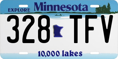 MN license plate 328TFV