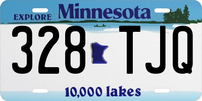 MN license plate 328TJQ