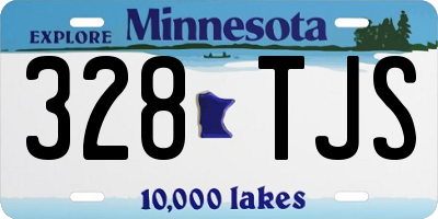 MN license plate 328TJS