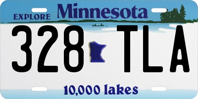MN license plate 328TLA