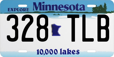MN license plate 328TLB