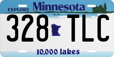 MN license plate 328TLC