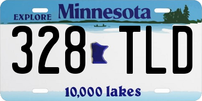 MN license plate 328TLD