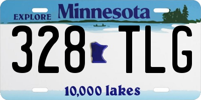 MN license plate 328TLG