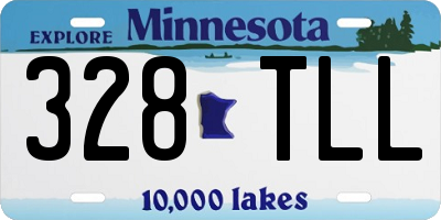 MN license plate 328TLL