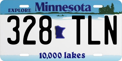 MN license plate 328TLN