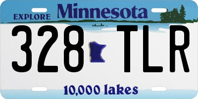 MN license plate 328TLR
