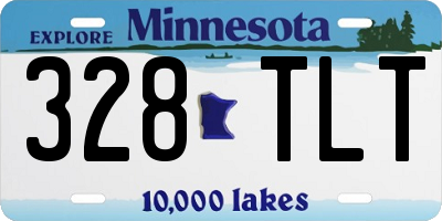 MN license plate 328TLT