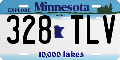 MN license plate 328TLV
