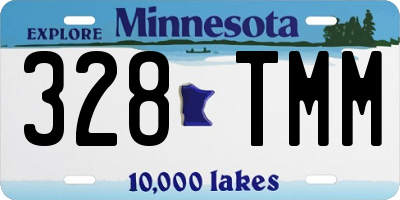 MN license plate 328TMM