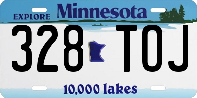 MN license plate 328TOJ