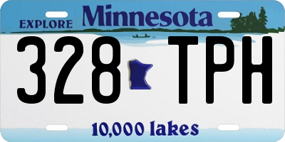 MN license plate 328TPH