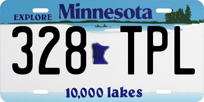 MN license plate 328TPL