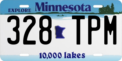 MN license plate 328TPM