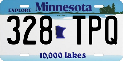 MN license plate 328TPQ