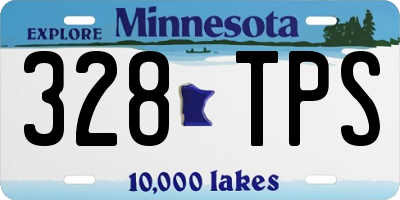 MN license plate 328TPS