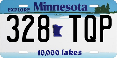 MN license plate 328TQP