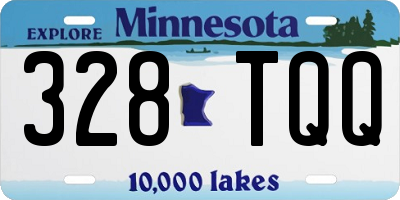 MN license plate 328TQQ