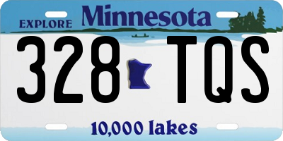 MN license plate 328TQS