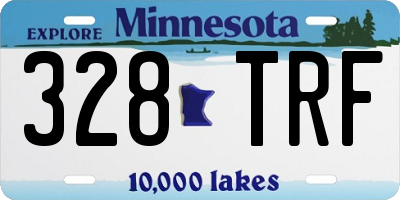 MN license plate 328TRF