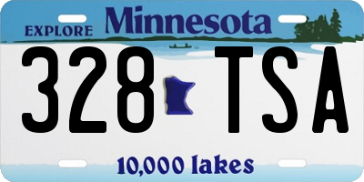 MN license plate 328TSA