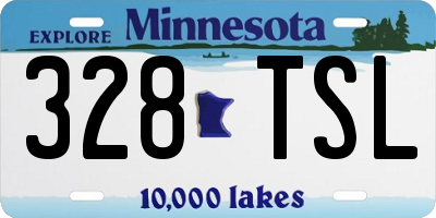 MN license plate 328TSL