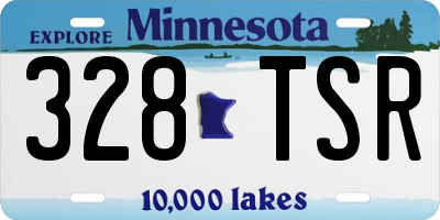 MN license plate 328TSR