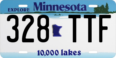 MN license plate 328TTF