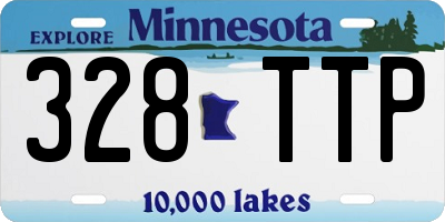 MN license plate 328TTP