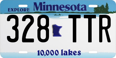 MN license plate 328TTR