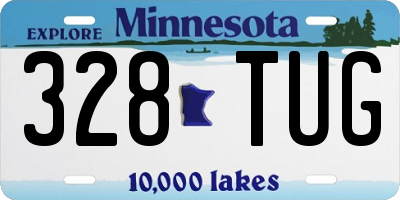 MN license plate 328TUG
