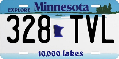 MN license plate 328TVL