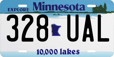 MN license plate 328UAL