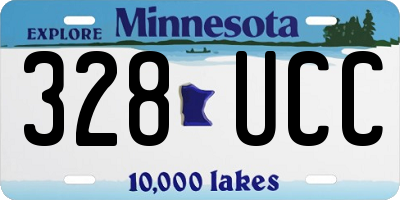 MN license plate 328UCC