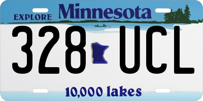 MN license plate 328UCL