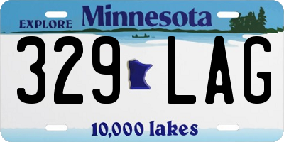 MN license plate 329LAG