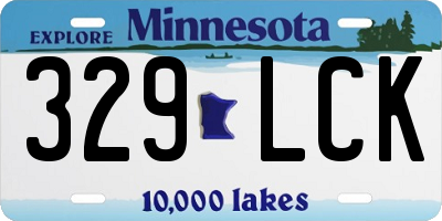 MN license plate 329LCK