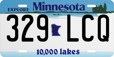 MN license plate 329LCQ