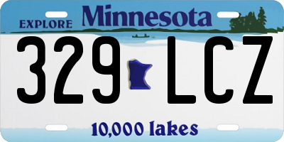 MN license plate 329LCZ