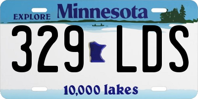 MN license plate 329LDS
