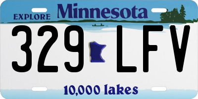 MN license plate 329LFV