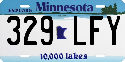MN license plate 329LFY
