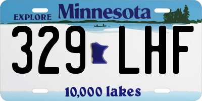 MN license plate 329LHF