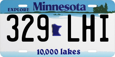 MN license plate 329LHI