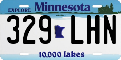MN license plate 329LHN