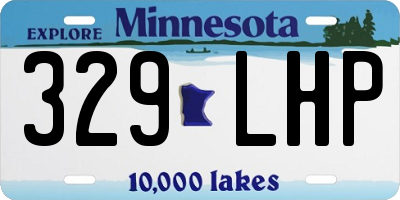 MN license plate 329LHP