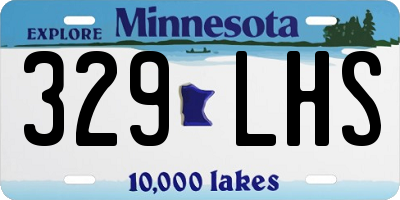 MN license plate 329LHS