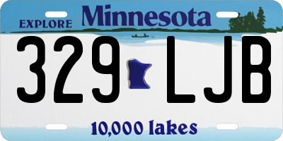 MN license plate 329LJB