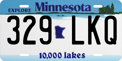 MN license plate 329LKQ