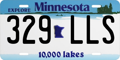 MN license plate 329LLS